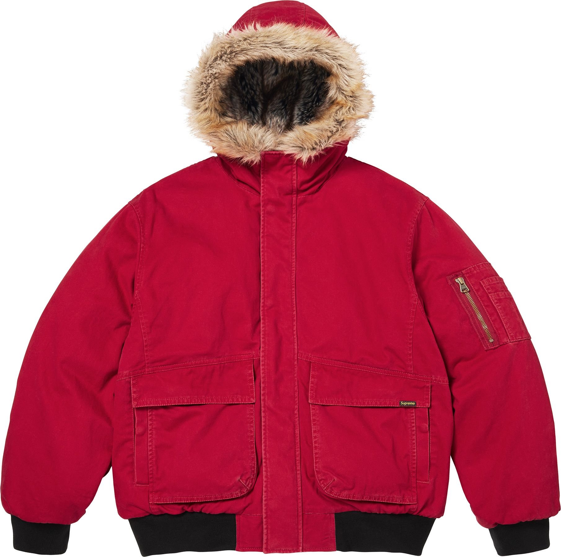 Reversible Faux Fur Hooded Work Jacket view 60